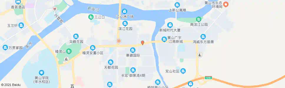 黄山珮琅桥西_公交站地图_黄山公交_妙搜公交查询2025