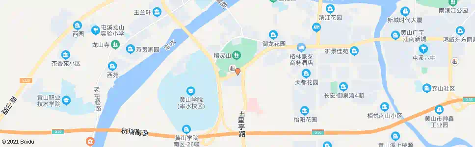 黄山山语人家_公交站地图_黄山公交_妙搜公交查询2025