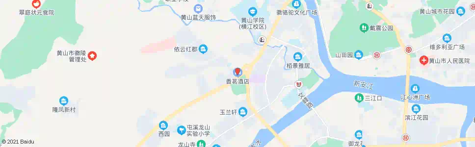 黄山香茗酒店_公交站地图_黄山公交_妙搜公交查询2025