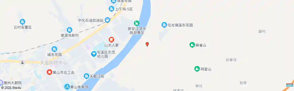 黄山溪东_公交站地图_黄山公交_妙搜公交查询2025