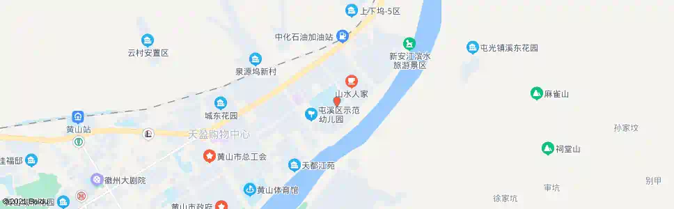 黄山田家炳中学_公交站地图_黄山公交_妙搜公交查询2025
