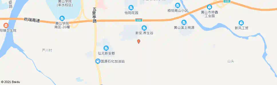 黄山新安大道_公交站地图_黄山公交_妙搜公交查询2025