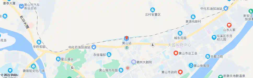 黄山火车站_公交站地图_黄山公交_妙搜公交查询2025