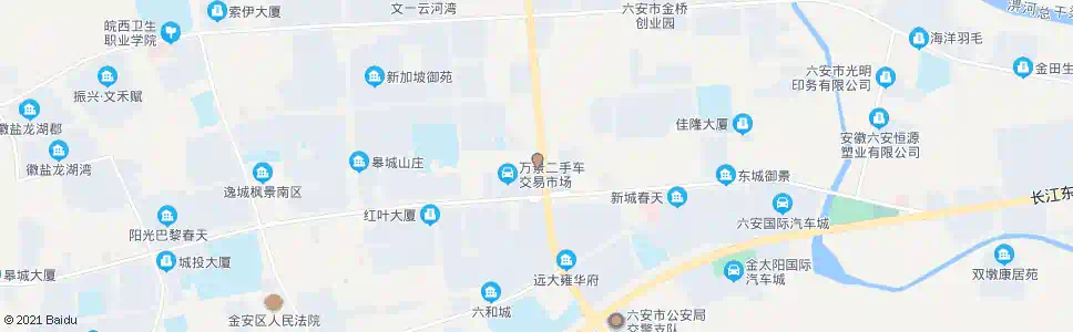六安东方宾馆_公交站地图_六安公交_妙搜公交查询2025