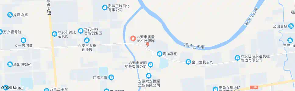 六安新奥公司_公交站地图_六安公交_妙搜公交查询2025
