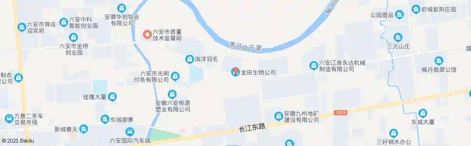 六安金田生物公司_公交站地图_六安公交_妙搜公交查询2025