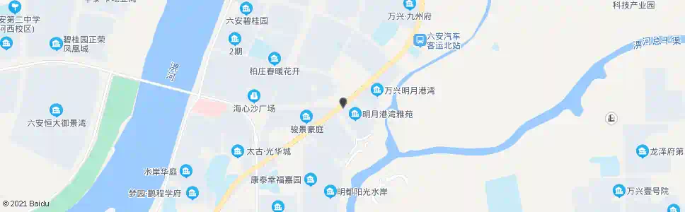 六安长安北路口_公交站地图_六安公交_妙搜公交查询2025