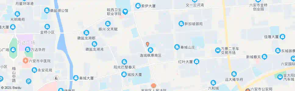 六安皖西交校南区_公交站地图_六安公交_妙搜公交查询2025