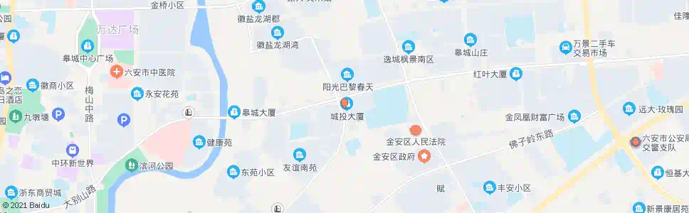 六安徽商银行_公交站地图_六安公交_妙搜公交查询2025