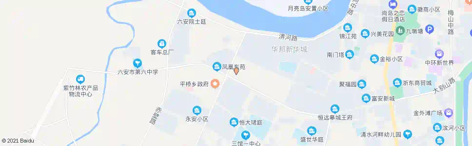 六安行政中心西_公交站地图_六安公交_妙搜公交查询2025