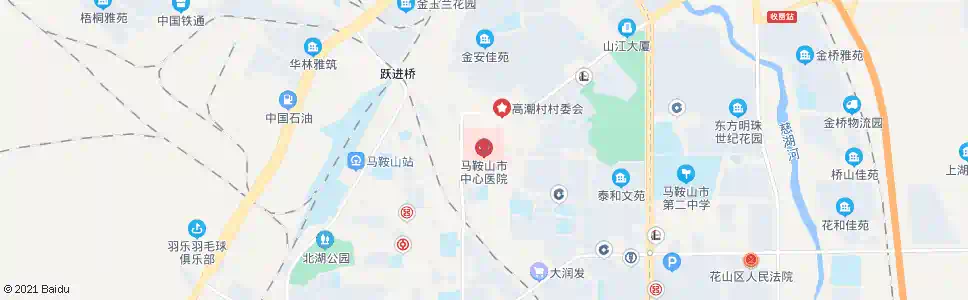 马鞍山市中心医院_公交站地图_马鞍山公交_妙搜公交查询2025