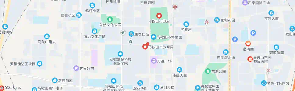 马鞍山印山路(太白大道)_公交站地图_马鞍山公交_妙搜公交查询2025