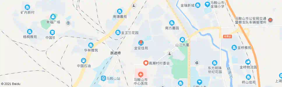 马鞍山金安佳苑_公交站地图_马鞍山公交_妙搜公交查询2025