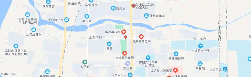 马鞍山县行政中心(长江大社区)_公交站地图_马鞍山公交_妙搜公交查询2025