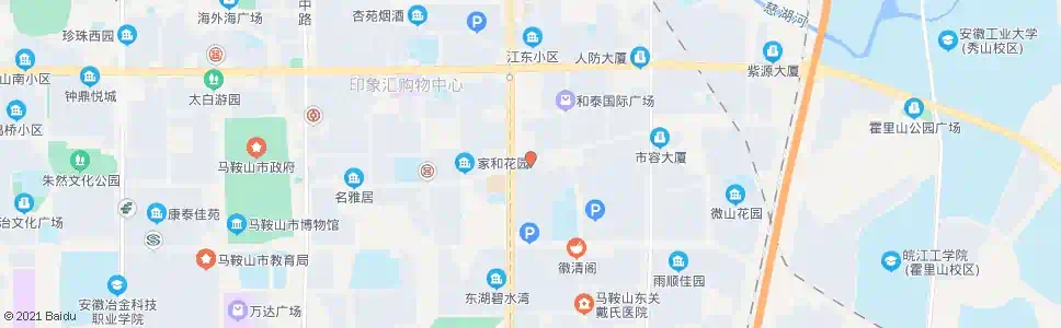 马鞍山花雨广场(市农业银行)_公交站地图_马鞍山公交_妙搜公交查询2025