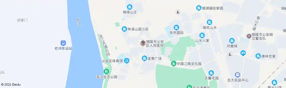 铜陵县医院_公交站地图_铜陵公交_妙搜公交查询2025