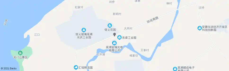 芜湖信义特种玻璃东门_公交站地图_芜湖公交_妙搜公交查询2025
