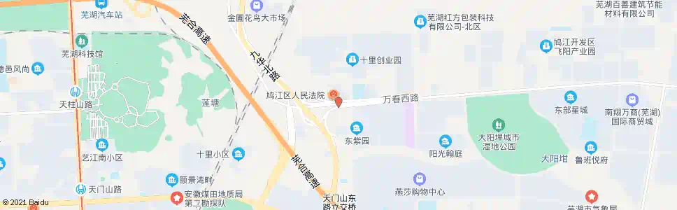 芜湖鸠江区法院_公交站地图_芜湖公交_妙搜公交查询2025
