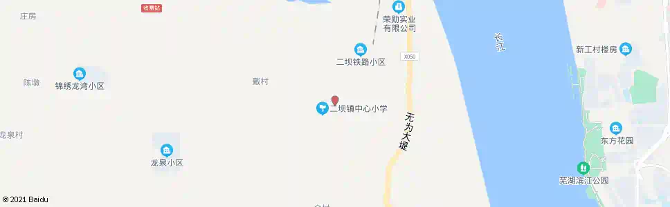 芜湖二坝中心小学_公交站地图_芜湖公交_妙搜公交查询2025