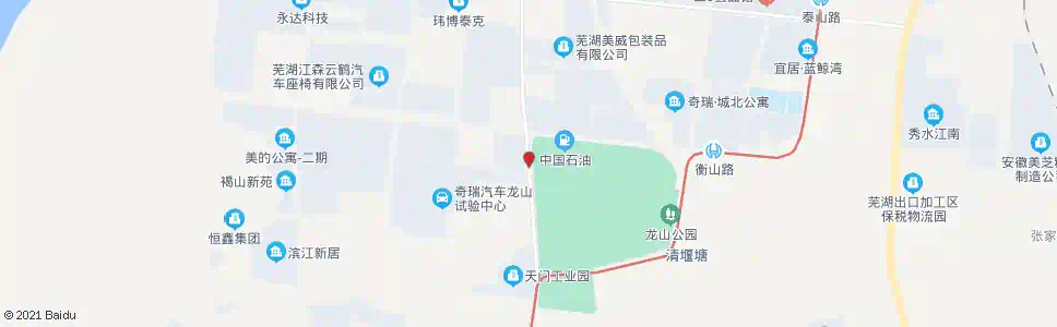 芜湖龙山隧道北_公交站地图_芜湖公交_妙搜公交查询2025