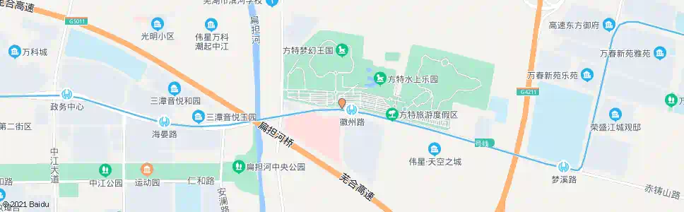 芜湖方特梦幻王国_公交站地图_芜湖公交_妙搜公交查询2025