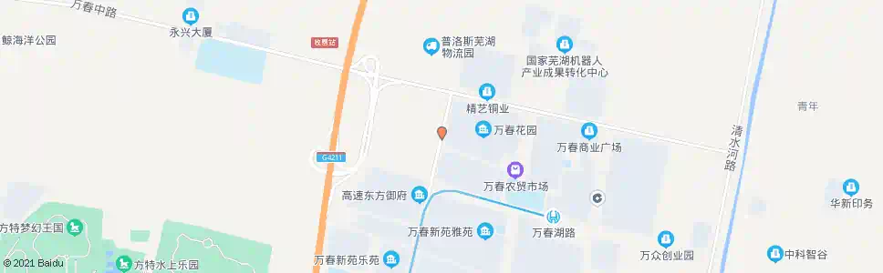 芜湖万春花园(西)_公交站地图_芜湖公交_妙搜公交查询2025