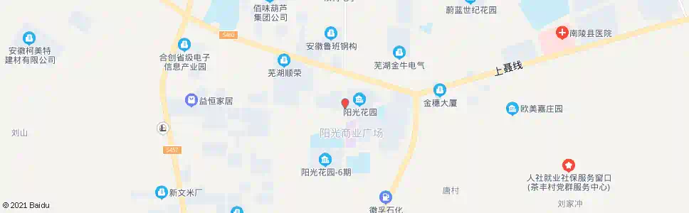 芜湖阳光小区_公交站地图_芜湖公交_妙搜公交查询2025