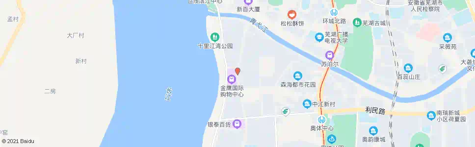 芜湖金鹰国际广场_公交站地图_芜湖公交_妙搜公交查询2025