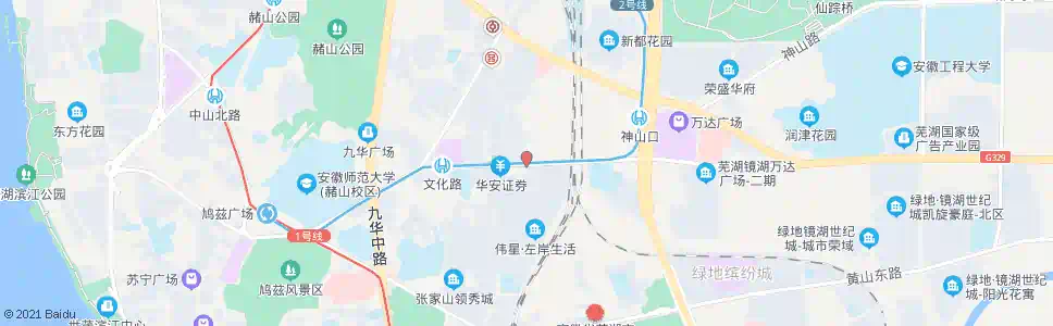 芜湖曹家山_公交站地图_芜湖公交_妙搜公交查询2025