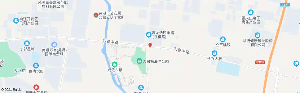 芜湖万春路6号站_公交站地图_芜湖公交_妙搜公交查询2025