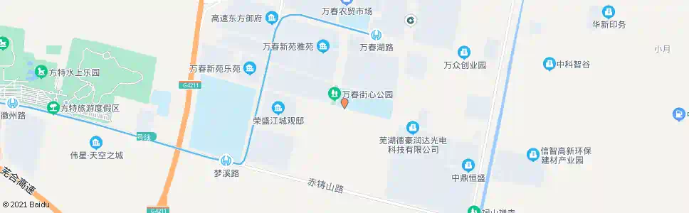 芜湖万春小学_公交站地图_芜湖公交_妙搜公交查询2025