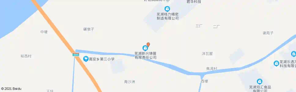 芜湖新兴铸管(南区)_公交站地图_芜湖公交_妙搜公交查询2025