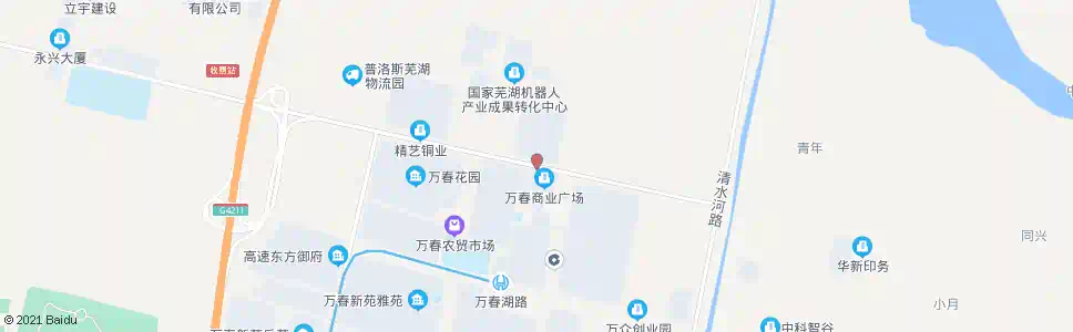 芜湖万春街道办_公交站地图_芜湖公交_妙搜公交查询2025