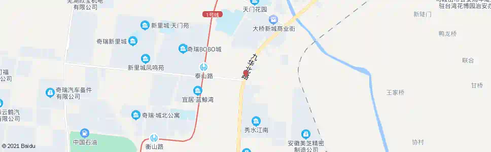 芜湖九华北路_公交站地图_芜湖公交_妙搜公交查询2025