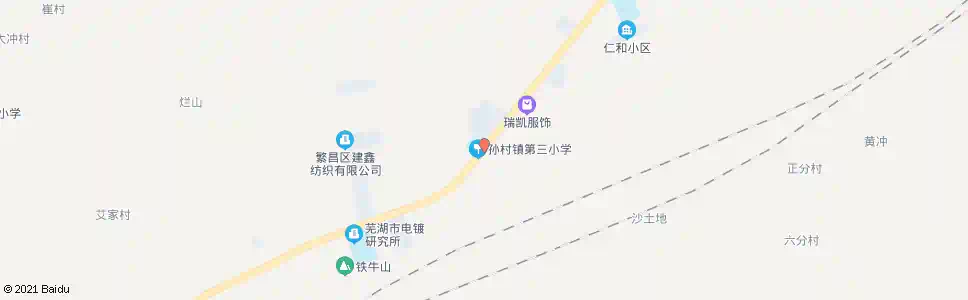 芜湖孙村三小_公交站地图_芜湖公交_妙搜公交查询2025