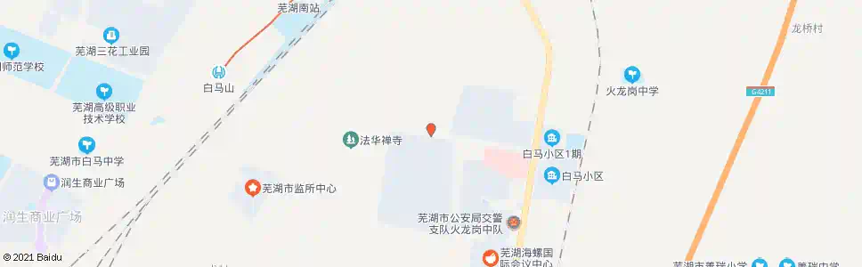 芜湖白马山路3号站_公交站地图_芜湖公交_妙搜公交查询2025