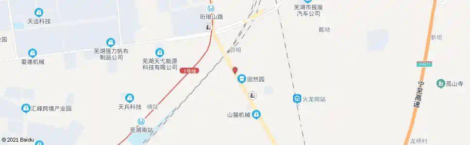 芜湖回然园_公交站地图_芜湖公交_妙搜公交查询2025