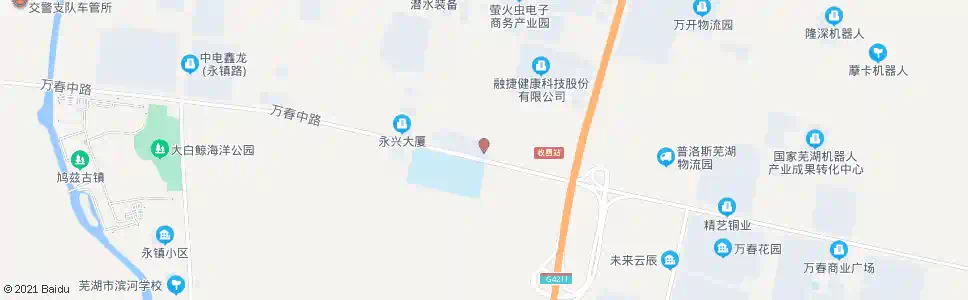 芜湖开发区管委会_公交站地图_芜湖公交_妙搜公交查询2025