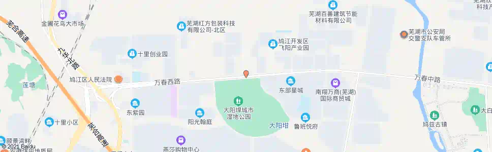 芜湖大阳垾公园北_公交站地图_芜湖公交_妙搜公交查询2025