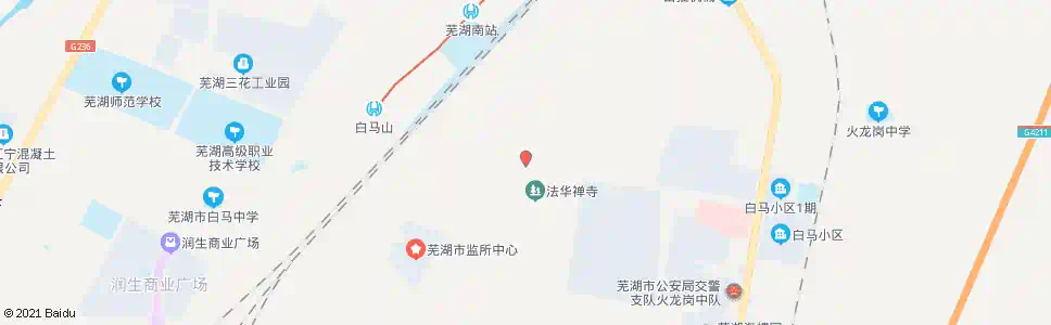 芜湖白马寺_公交站地图_芜湖公交_妙搜公交查询2025