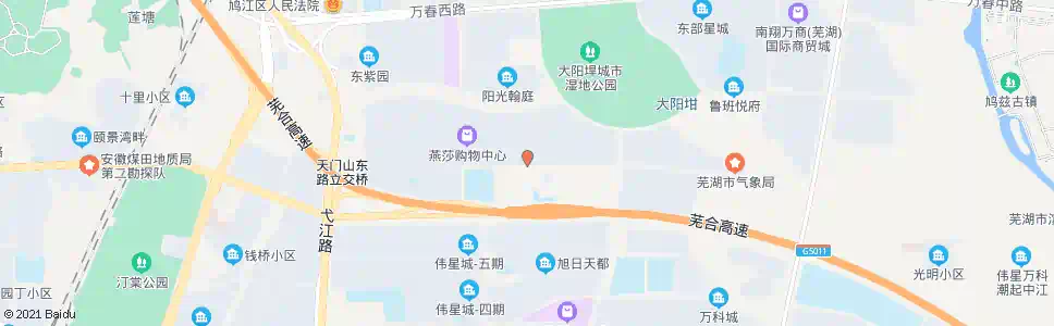 芜湖鸠兹家苑南门_公交站地图_芜湖公交_妙搜公交查询2025