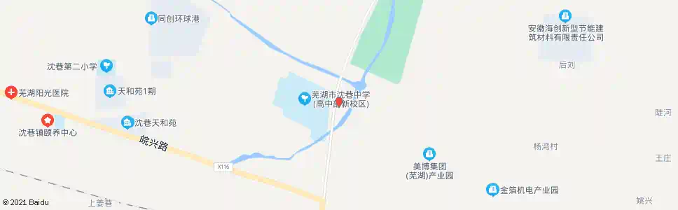 芜湖沈巷中学_公交站地图_芜湖公交_妙搜公交查询2025