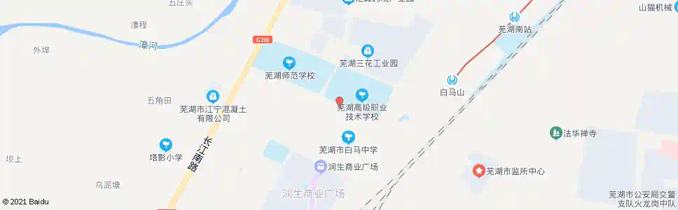 芜湖白马村_公交站地图_芜湖公交_妙搜公交查询2025