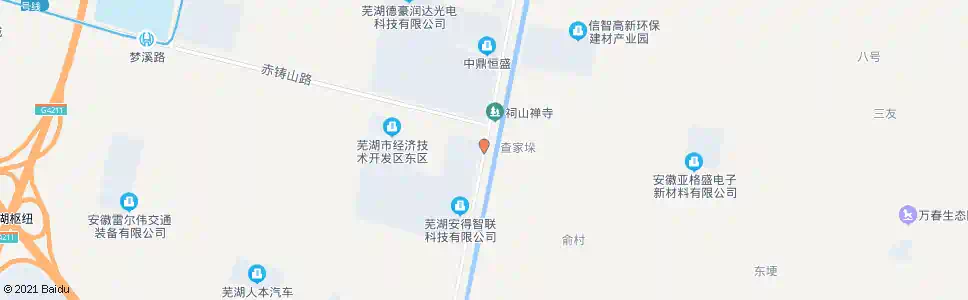 芜湖祠山_公交站地图_芜湖公交_妙搜公交查询2025