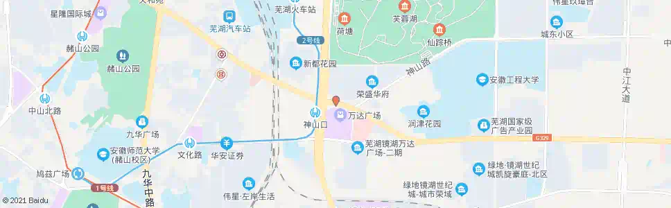 芜湖神山口(东)_公交站地图_芜湖公交_妙搜公交查询2025