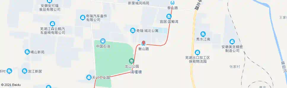 芜湖恒山路口_公交站地图_芜湖公交_妙搜公交查询2025