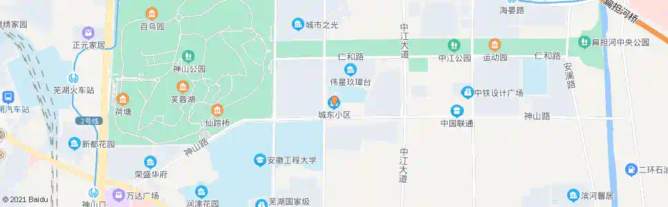 芜湖城东小区_公交站地图_芜湖公交_妙搜公交查询2025