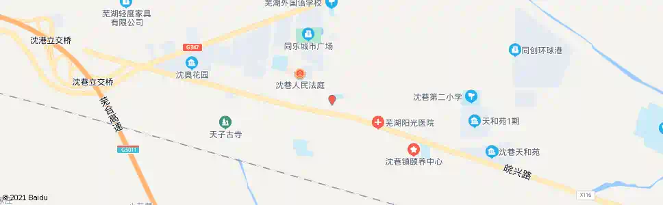 芜湖沈巷电信局_公交站地图_芜湖公交_妙搜公交查询2025