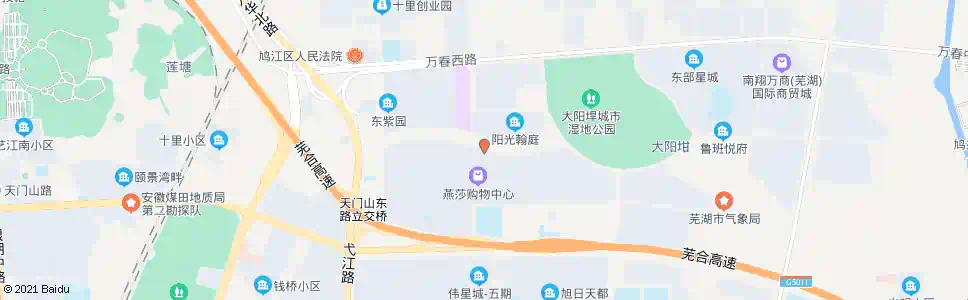 芜湖鸠兹家苑北_公交站地图_芜湖公交_妙搜公交查询2025