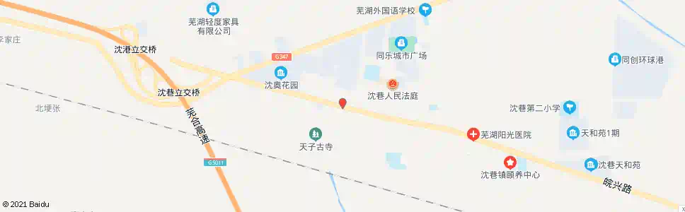 芜湖沈巷冷冻厂_公交站地图_芜湖公交_妙搜公交查询2025